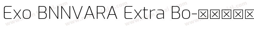 Exo BNNVARA Extra Bo字体转换
